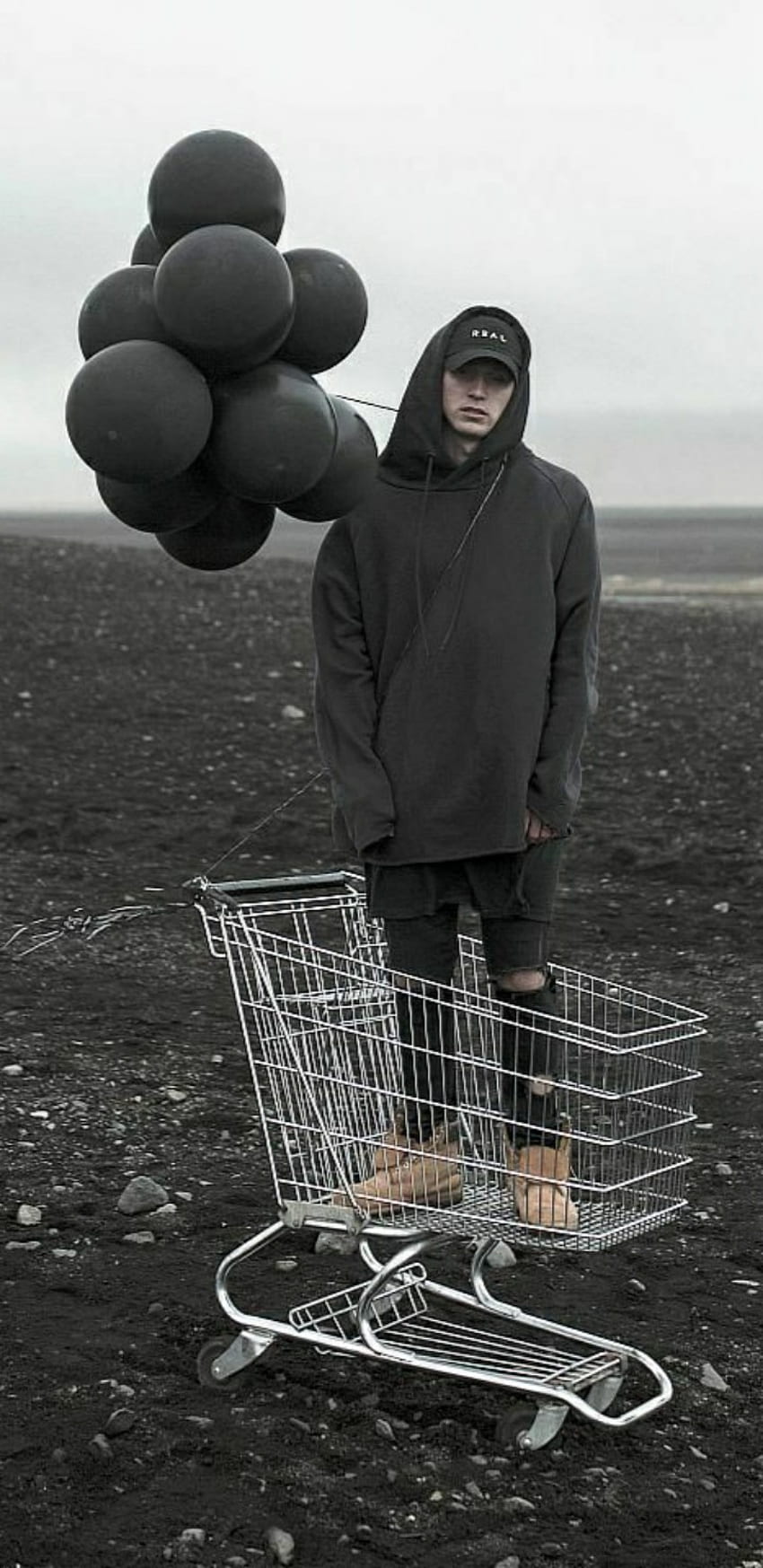 NF, Nate, rap, shopping_cart, standing, Nathan, music, Real, NFrealmusic, hiphop HD phone wallpaper