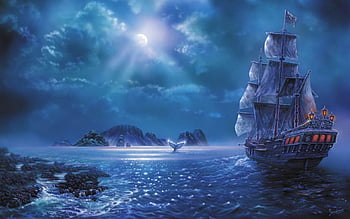 az67-fly-ship-anime-illustration-art-wallpaper