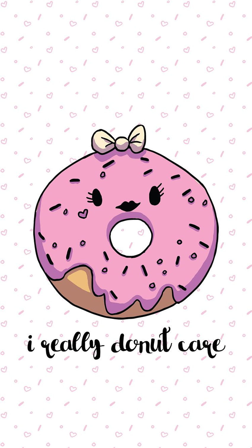 I Donut Care - Trio. Donut care , Pink donuts , Pink iphone HD phone wallpaper
