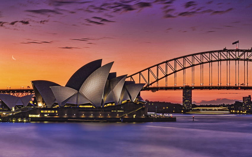 Sydney, Musiktheater, Opernhaus von Sydney HD-Hintergrundbild