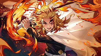 Kyojuro Rengoku Flame Hashira 🔥 4K Phone iPhone Wallpaper #5951c