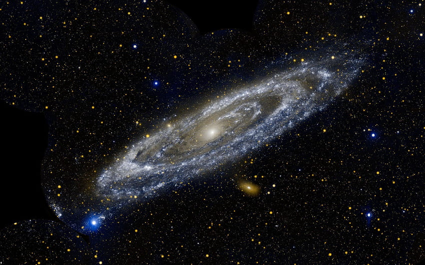 Space, Galaxy Collision HD wallpaper