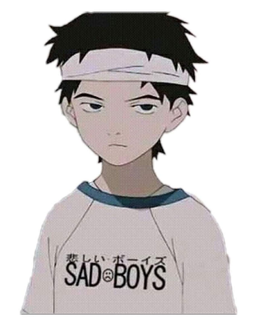 Ästhetisches Profil des Jungen Trauriger Anime-Junge Pfp für Jungen HD-Handy-Hintergrundbild