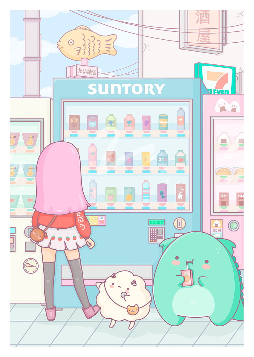 Japanese Vending Machine  Anime Vending Machine HD wallpaper  Pxfuel