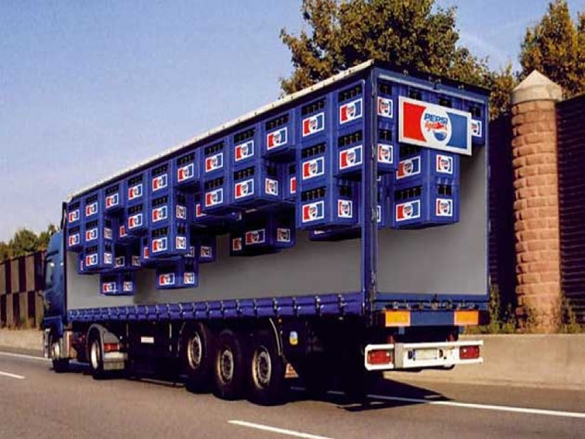 Pepsi-Truck, LKW HD-Hintergrundbild