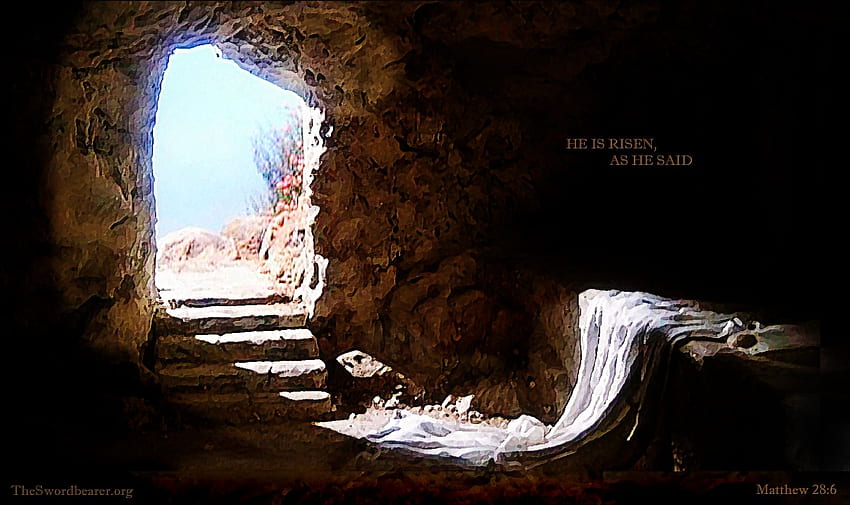Jezus zmartwychwstał, Jezus pusty grób Tapeta HD
