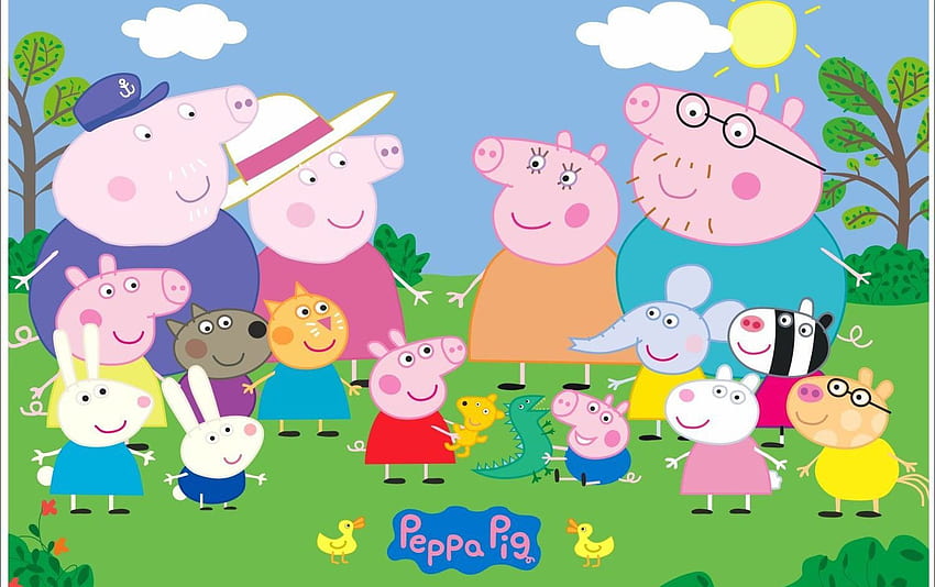 Peppa Pig สุนทรียศาสตร์ วอลล์เปเปอร์ HD