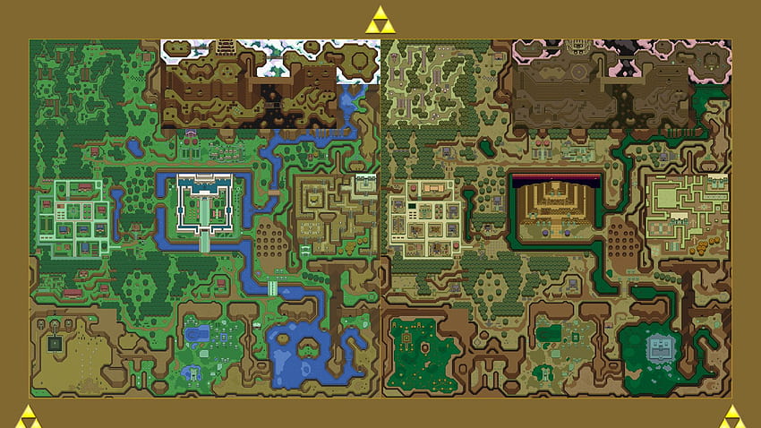 Link do przeszłości, mapa Zelda Tapeta HD