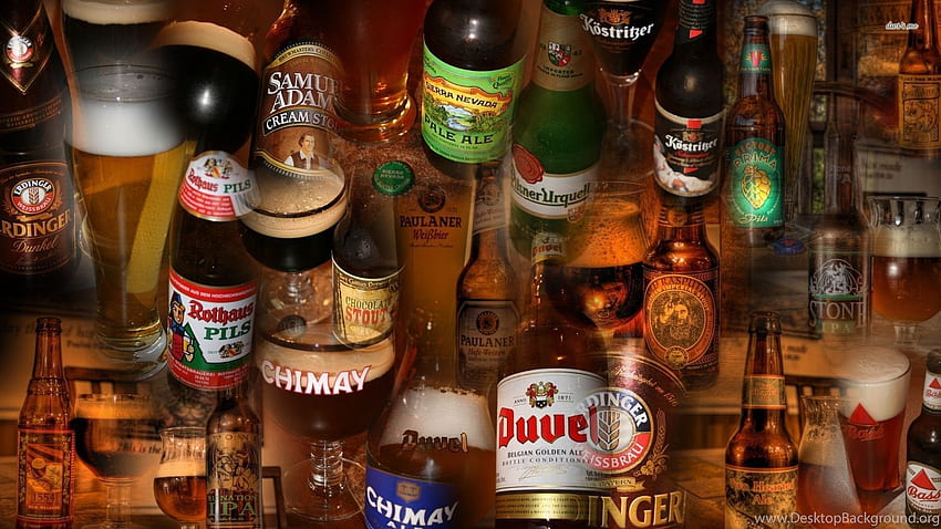 Beer Bottles Digital Art Background HD wallpaper | Pxfuel