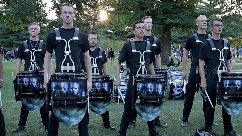 In The Lot With The Blue Devils 2019 – Grid Book Percussion, Drumline HD тапет