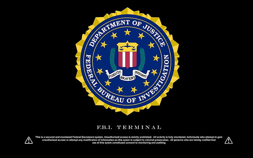 FBI Logosu, FBI Ajanı HD duvar kağıdı