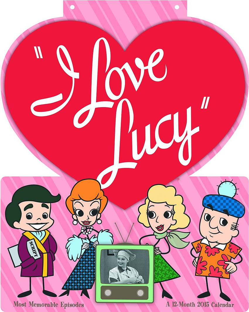 Calendario de formas divertidas de I Love Lucy fondo de pantalla del teléfono