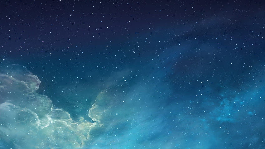 Blauer Sternenhimmel Ästhetik, blauer Sternenhimmel HD-Hintergrundbild