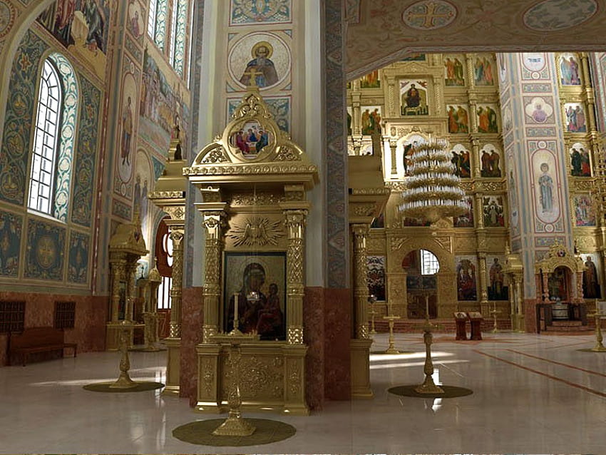 bizantyjski2, kościoły, katedry, grapy, religia Tapeta HD