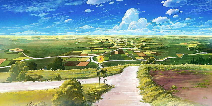 Farm Anime Outdoor. Anime scenery , Anime, Cute Farm Landscapes HD wallpaper