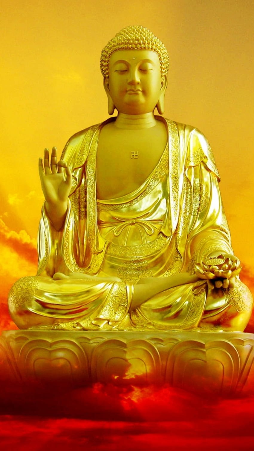 Bhagwan Buddha, Gautam Buddha, Beautiful Background HD phone wallpaper