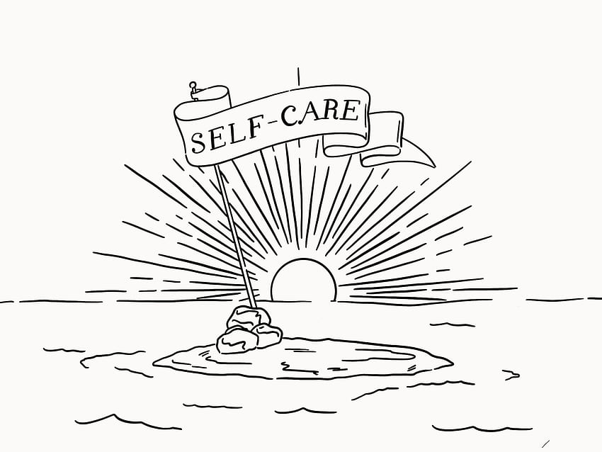 Self-Care-Schulden – einfach überarbeiten HD-Hintergrundbild