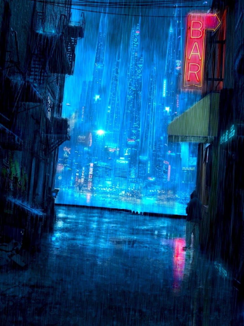 Dark Anime background Scenery stunning [] for your , Mobile & Tablet. Explore Anime Rain . Anime Rain , Rain , Rain , Rainy Anime HD phone wallpaper