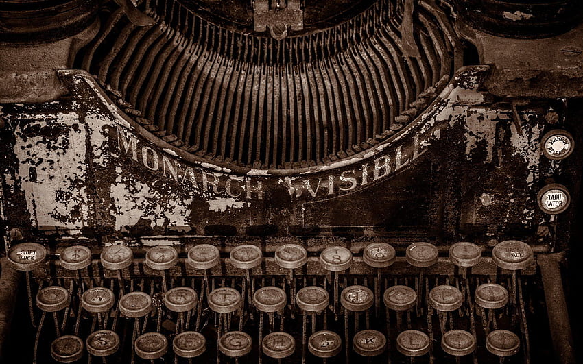 Monarch Typewriter macro vintage . . 424474 HD wallpaper