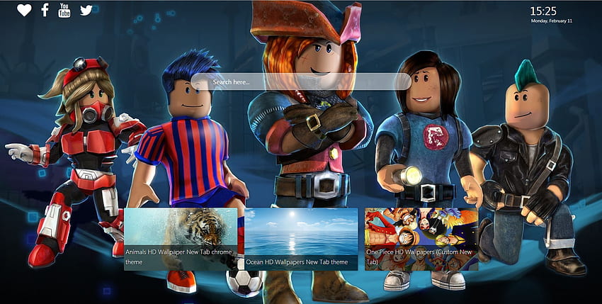 Roblox HD Wallpapers New Tab Theme Chrome extension