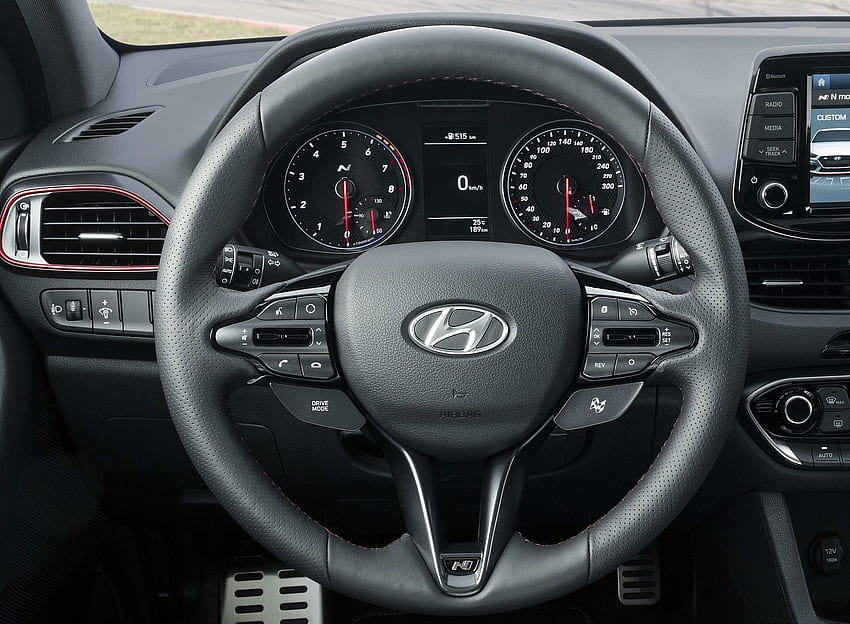 Hyundai i30 Fastback N Interior Steering Wheel HD wallpaper
