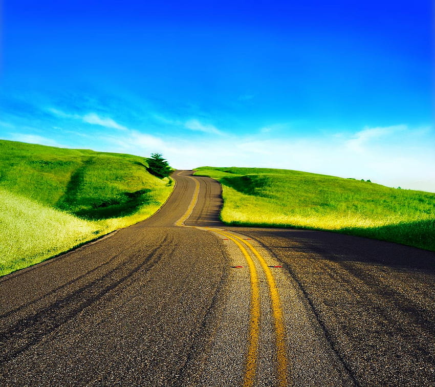Hilly Highway, Hilly Road HD wallpaper