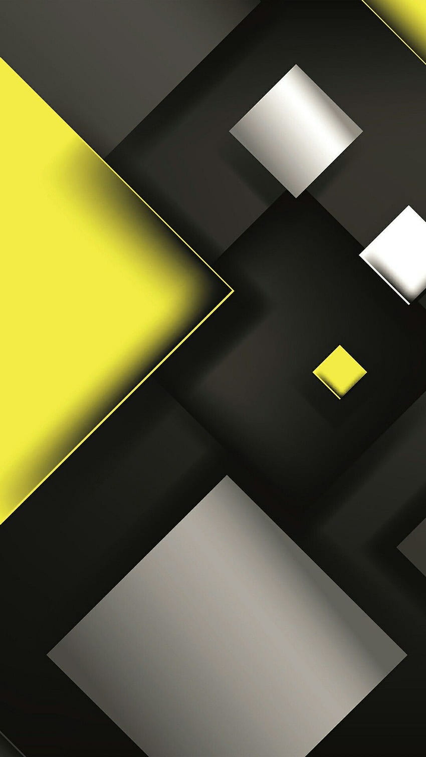 Wurth_It on Metarial Desing. Phone , Abstract , Android, Black Yellow Grey HD phone wallpaper