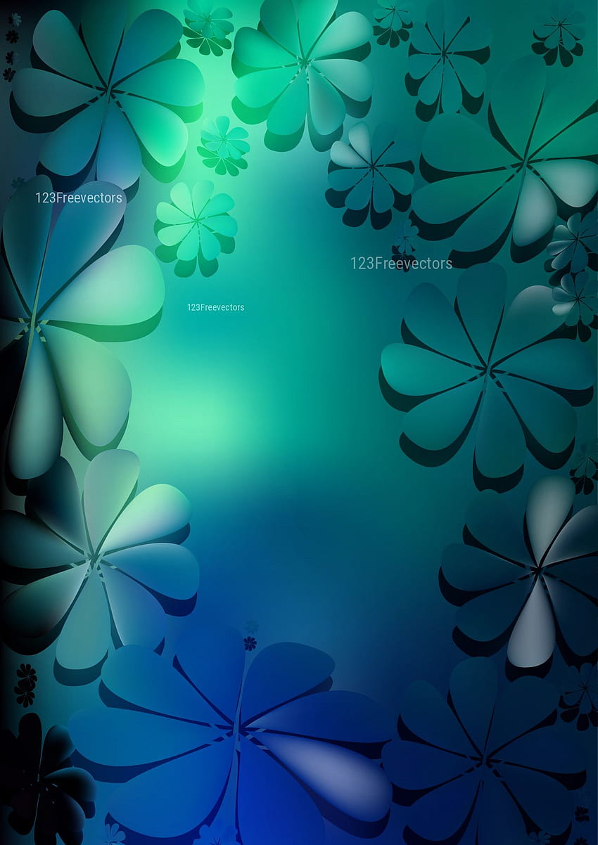 De flores negras azules y verdes, flores negras y azules fondo de pantalla  del teléfono | Pxfuel