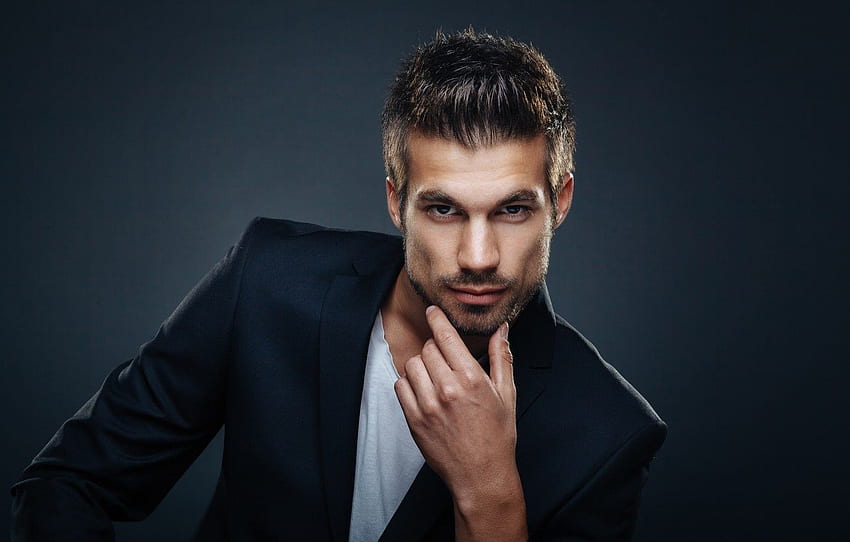 Look, face, hand, hairstyle, male, guy, man for , section мужчины, Men  Hairstyle HD wallpaper
