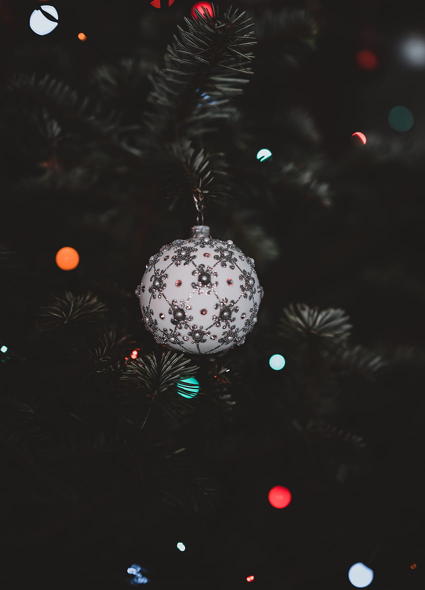 Holidays, New Year, Christmas, Ball, Christmas Tree, Decoration, Christmas Tree Toy HD phone wallpaper