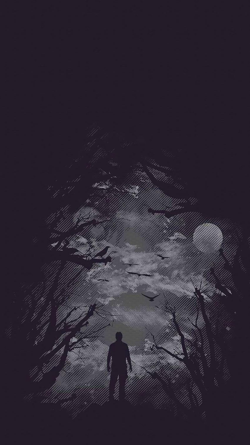 暗い夜、ハロウィーン、不気味な季節 HD電話の壁紙
