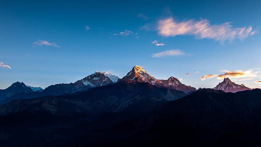 Масив Анапурна, планина, Хималаи, планинска верига HD тапет