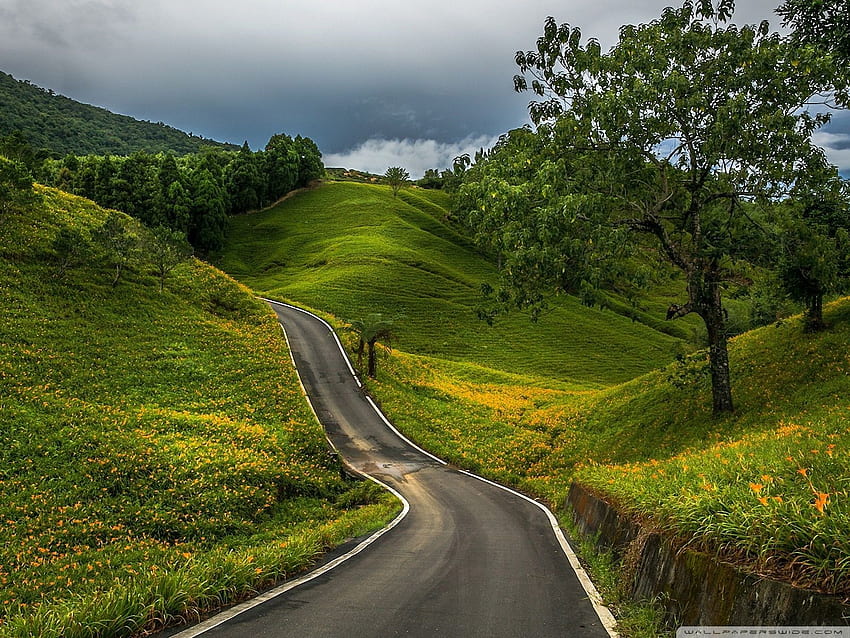 Road Trip Ultra Background for U TV, Hilly Road HD wallpaper
