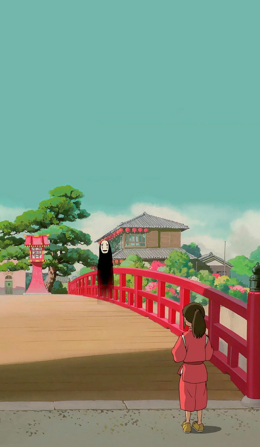 ล็อคหน้าจอฉากยนตร์อนิเมะของ Studio Ghibli, Chihiro วอลล์เปเปอร์โทรศัพท์ HD