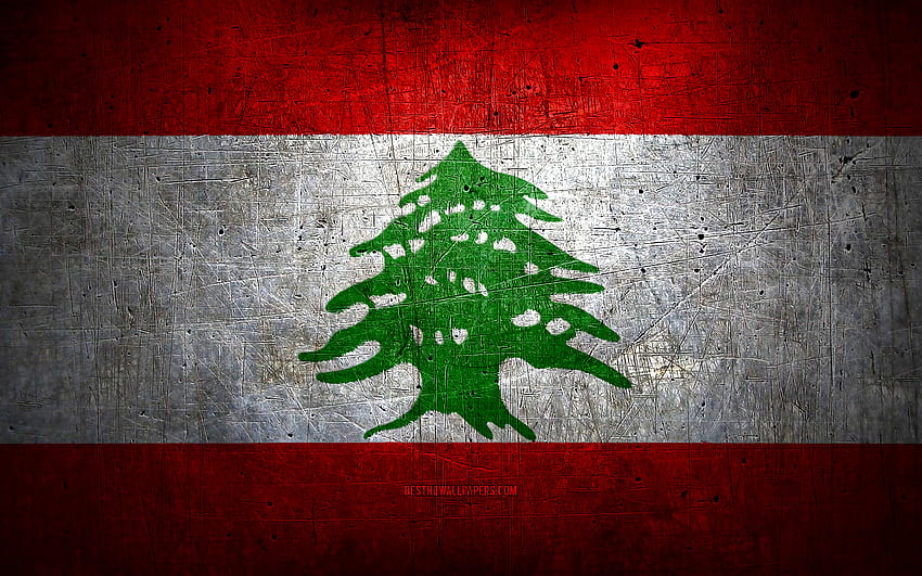 Lübnan metal bayrağı, grunge sanat, asya ülkeleri, Lübnan Günü, ulusal semboller, Lübnan bayrağı, metal bayraklar, Lübnan Bayrağı, Asya, Lübnan bayrağı, Lübnan HD duvar kağıdı