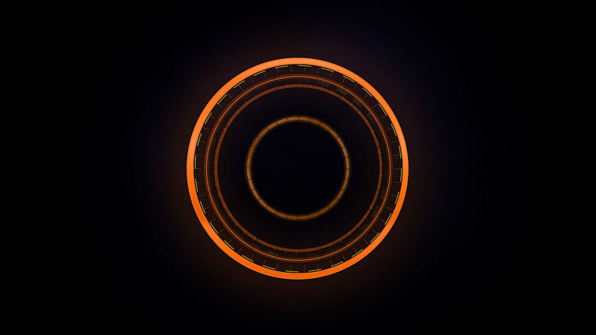 Anyone Found A Phone Thats Just The Agent Watch Cool, Minimalist Black and Orange HD wallpaper
