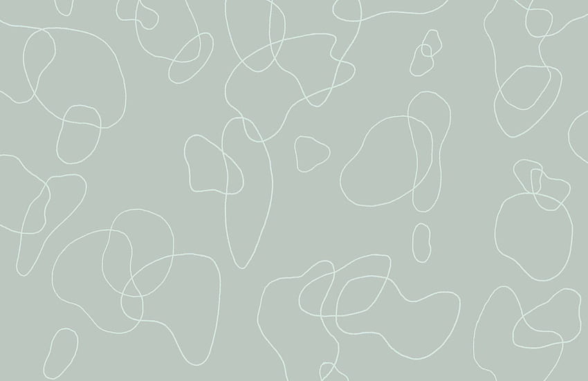 Zielone Tło Doodle Streszczenie Malowidło ścienne. Hovia. Abstrakcyjny projekt, estetyczny, notatnik, szałwia zielona Tapeta HD
