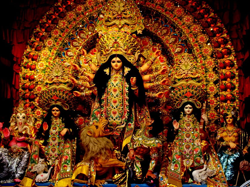 Durga Puja - - HD-Hintergrundbild