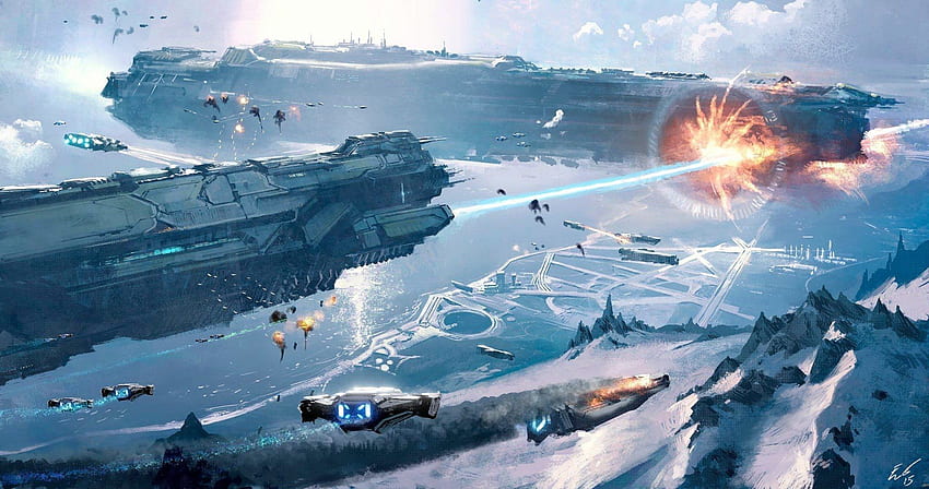 Sci Fi, Battle, Spaceship Maiden, Sci-Fi Ship HD wallpaper | Pxfuel
