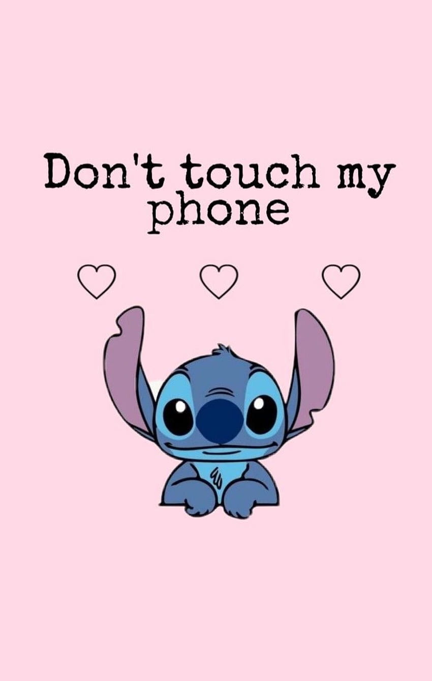 Stitch don't touch, magenta, sleeve HD phone wallpaper | Pxfuel