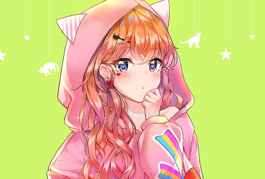 Anime Girl & Background For, Strong Anime Girl HD wallpaper