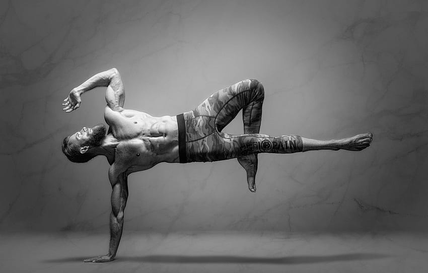 man, yoga, equilibrium for , section HD wallpaper