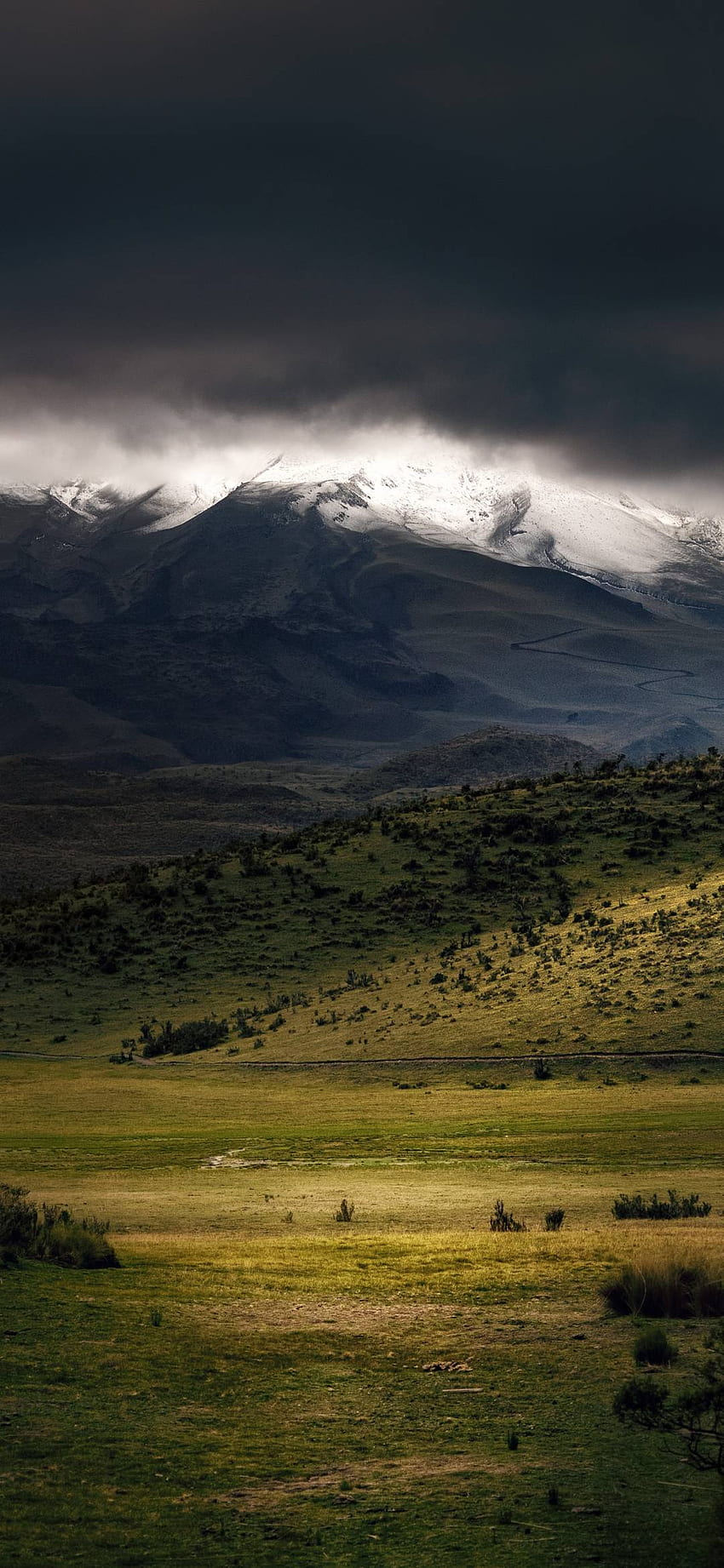 Cloudy Mountains Mobile HD phone wallpaper