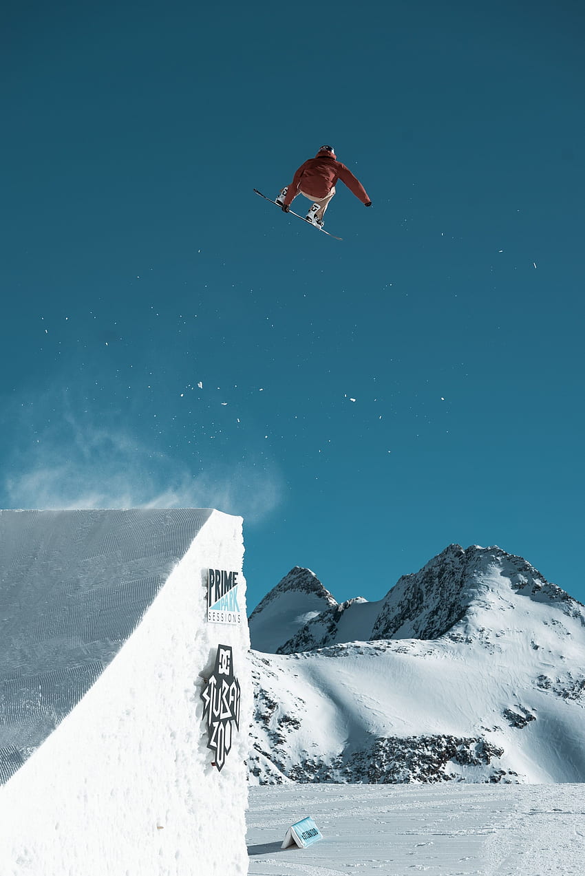 Sports, Bounce, Jump, Snowboard, Snowboarder, Trick HD phone wallpaper