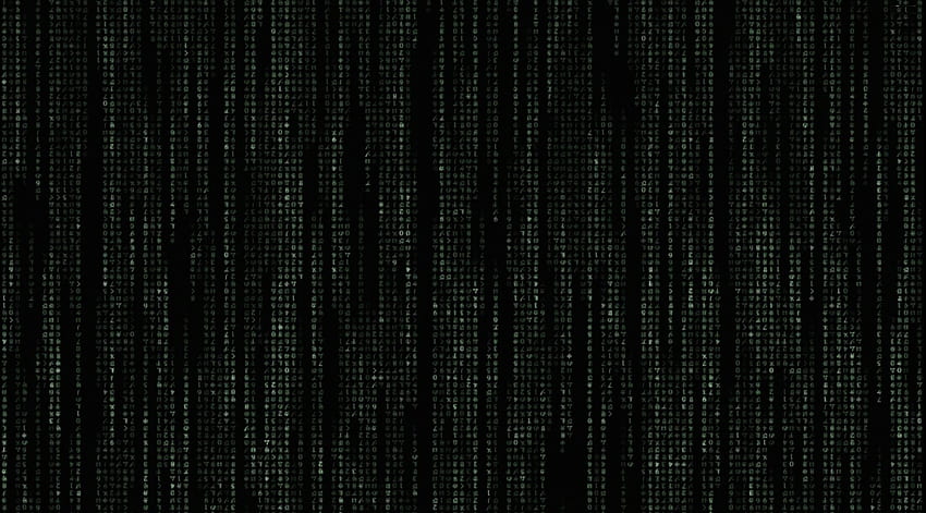 Animierte Matrix, schwarze Matrix HD-Hintergrundbild