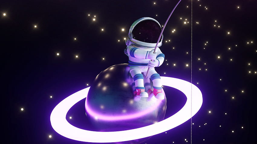 Astronaut, Fischer, Planet -, Astronaut PC HD-Hintergrundbild