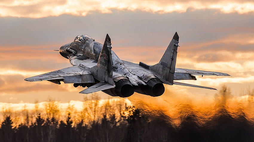 Avion de chasse à réaction Mikoyan MiG 29, aviation militaire Fond d'écran HD