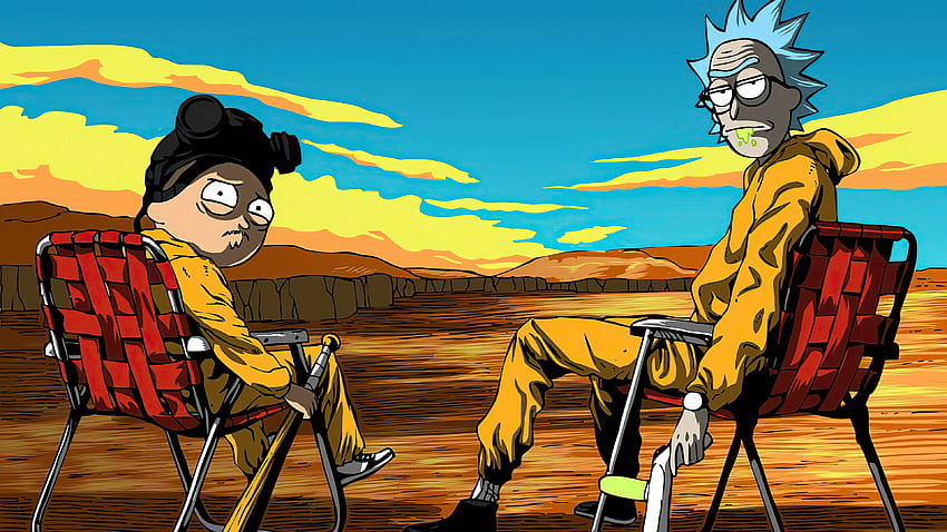 Rick & Morty X Breaking Bad , TV Series , , and Background, Rick and Morty Mac HD wallpaper