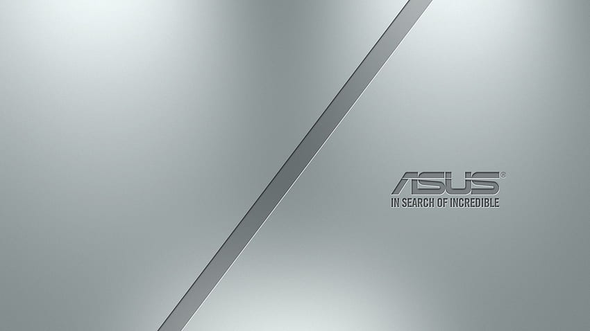 Asus, Technology Brand, In Search Of Incredible, Silver, Logo for , Asus White HD wallpaper