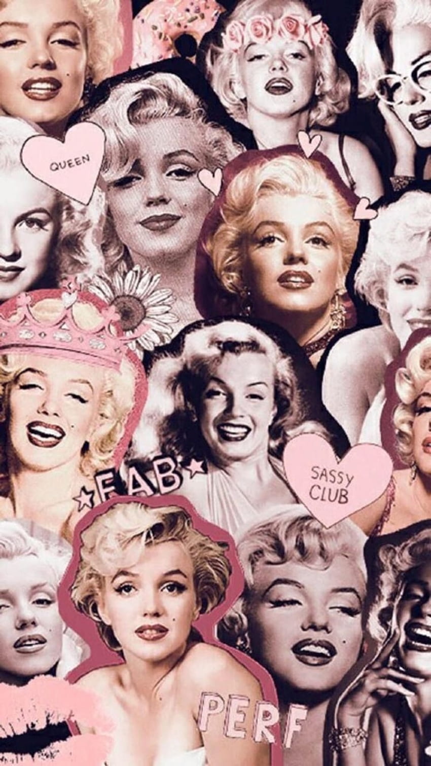 MARILYN COLLAGEX discovered by Renee', Marilyn Monroe Collage HD phone ...